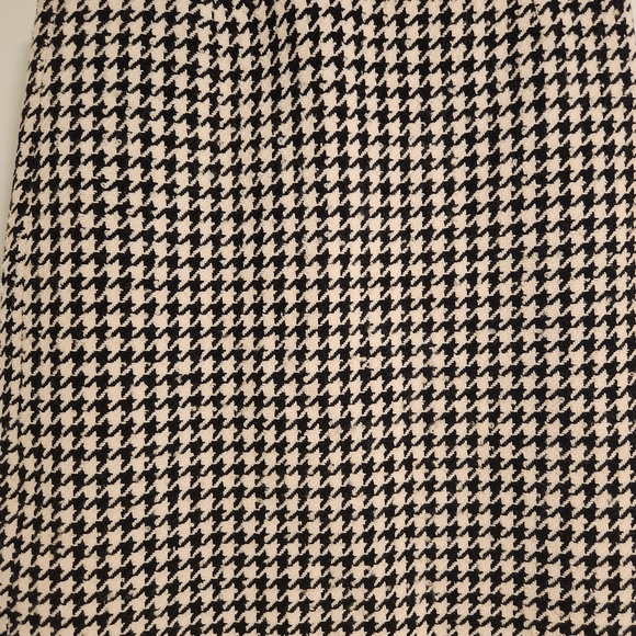J. Crew 100% Wool Houndstooth Mini Skirt | Size P8 Petite Size 8 Vintage - Picture 9 of 9